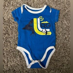 Blue Graphic Bodysuit